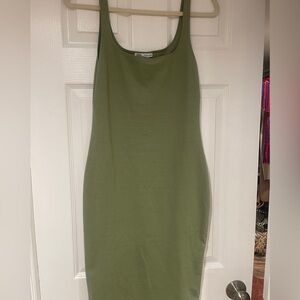 Form fitting knee length dress